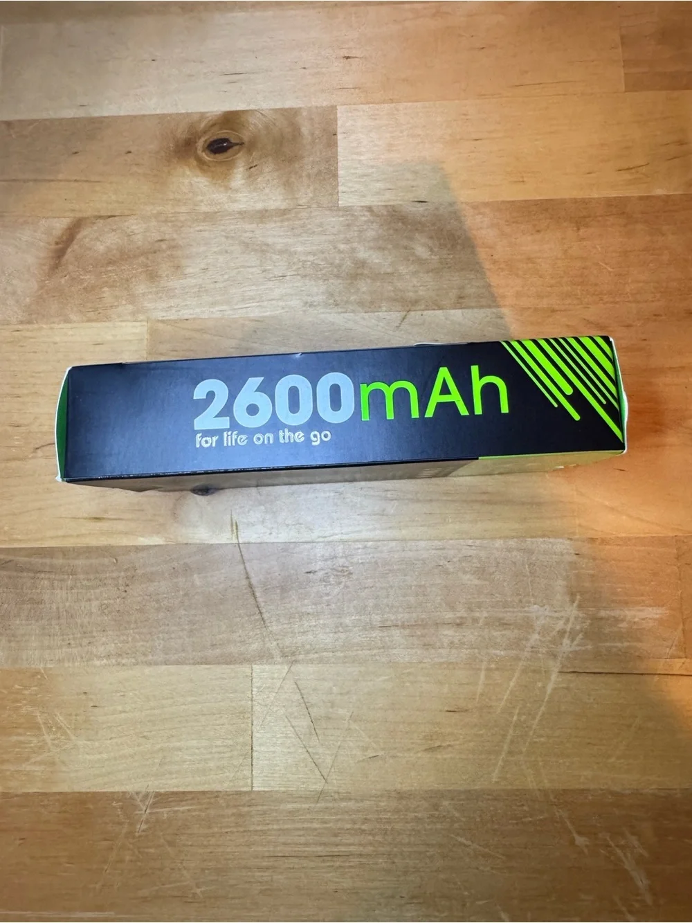 Chargeworx 2600mAh Black Power Bank with Built-In Lightning Cable
